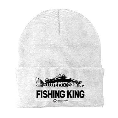Fishing King Embroidered Beanie